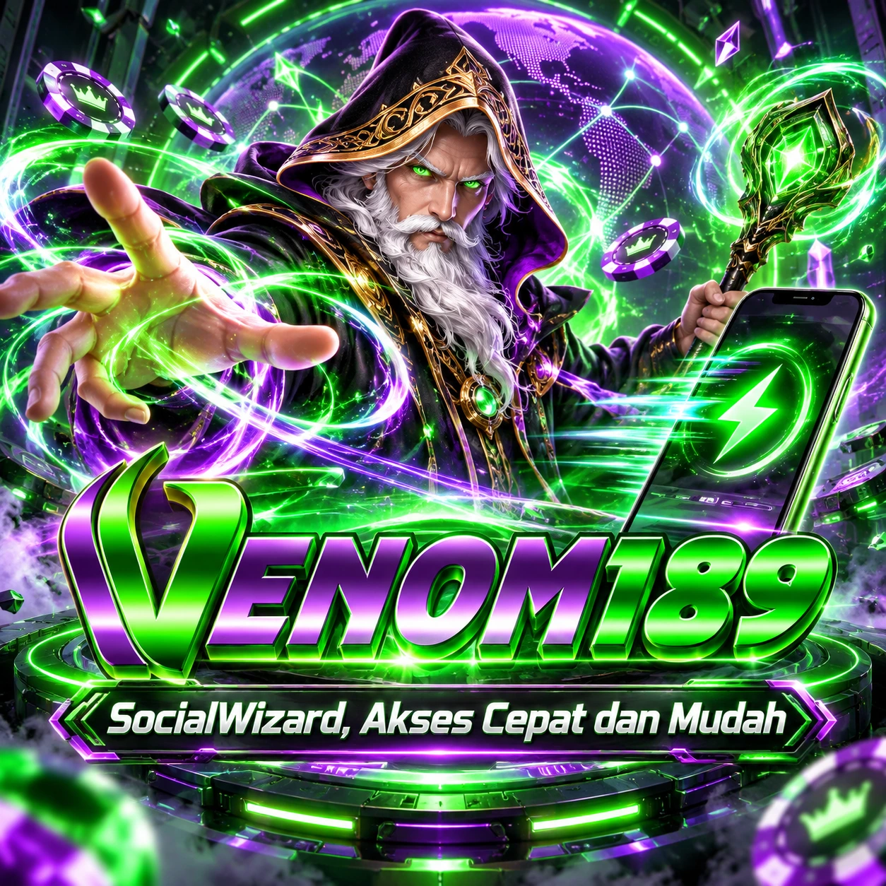 VENOM189 SocialWizard, Akses Cepat, Bonus Melimpah